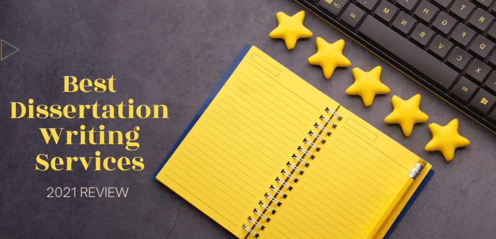 A yellow note book and review stars -Best Dissertation Writing Services - 2021 Review