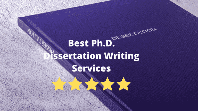 A picture of a black book written dissertation against a white surface: Best Ph.D. Dissertation Writing Services