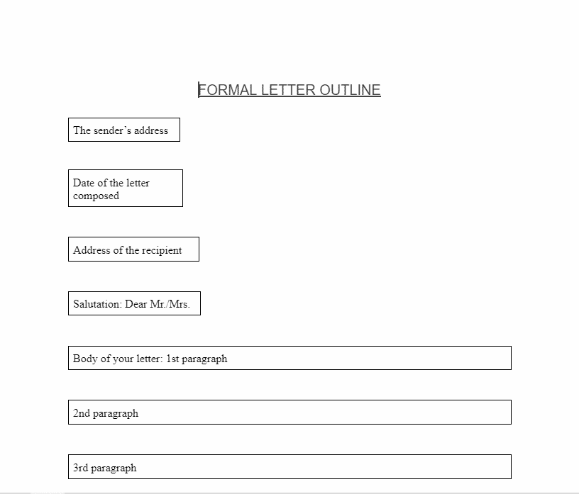 MLA format for a letter Formal