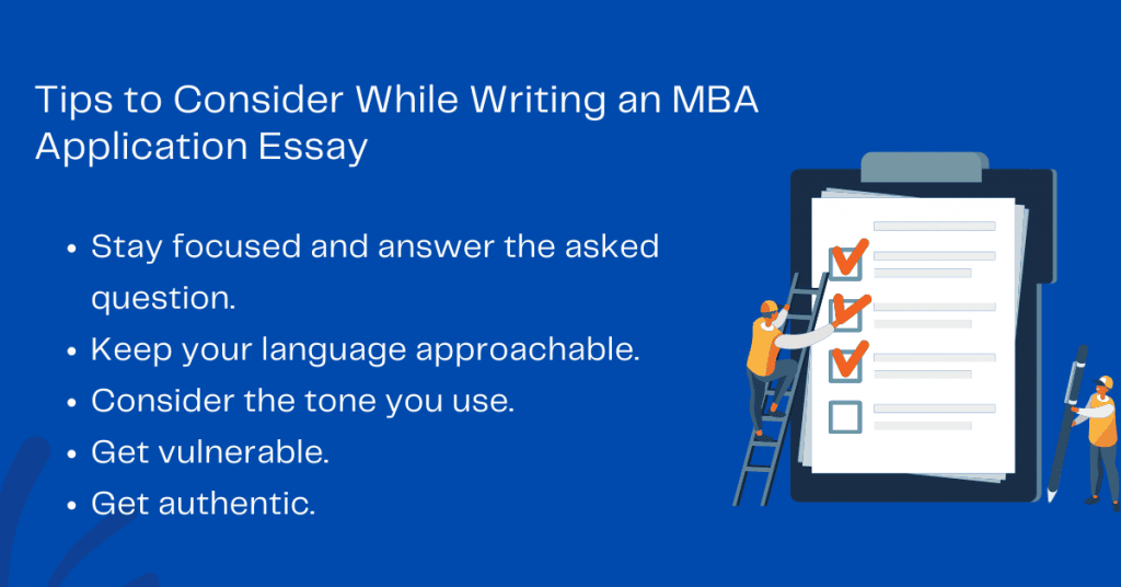 How to Write an MBA essay tips 
