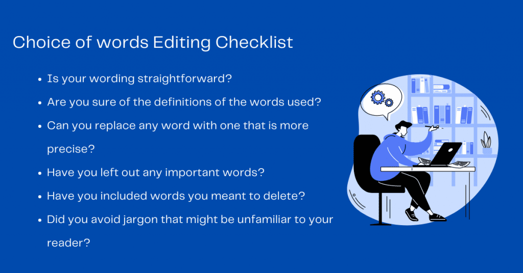 college essay editing checklist